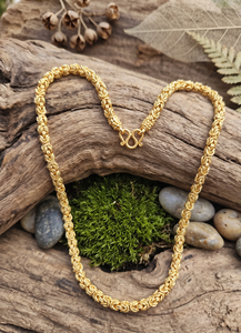DIVYORO Women's Classic Gold Plated Rope <b>Chain</b> Necklace Party Jewelry - Product Image 4