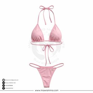 Mawra Martial Arts Sexy Floral Bikini Set 2 Piece Women Resortwear Custom Sublimation Triangle Swimwear Premium Summer Beachwear - Product Image 3