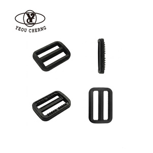YEOU CHERNG Black Plastic Ladder Lock Buckle Adjustable <b>Strap</b> Clip for Bag <b>Backpack</b> Belt - Product Image 1