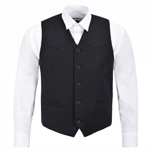 Chaleco de Boda para Hombre al por Mayor, Chaleco Formal de Negocios, Corte Entallado, Tela de Lana Premium, Logotipo Personalizado OEM/ODM - Product Image 4
