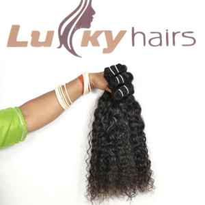 Pida Ahora Online: Extensiones de Cabello Humano Indio Remy Virgen con Cutícula Alineada, Ondulado, Sin Procesar, de Aspecto Natural - Product Image 1