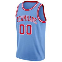 Camiseta de Baloncesto 3D Personalizada de Malla Negra con Nombre y Número del Equipo Rojo, Impresión Sublimada, Ligera, de Secado Rápido, Cuello en V, Sin Mangas, Unisex