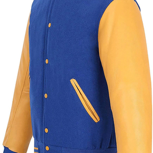 OEM Women High School Fashionable Leather Sleeve Outerwear College Varsity Baseball Jackets Ladies Varsity Jackets - Product Image 6