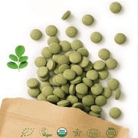 Suplemen Nutrisi Tablet Moringa Oleifera Organik USDA, Umur Simpan 2 Tahun, 100% Daun Moringa Bersertifikat ISO Grenera