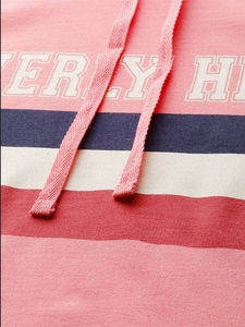 Sudadera Rosa para Mujer con Estampado de Letras y Rayas, Informal, de Algodón Tejido, para Otoño - Product Image 6