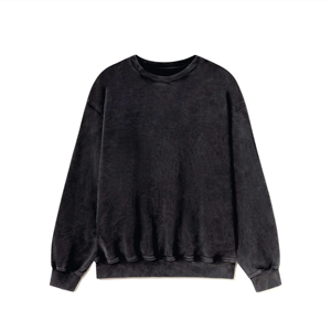 เสื้อสเวตเชิ้ตผู้ชายคุณภาพสูง ผ้าฝ้ายฟลีซ 100% พิมพ์ลายตามสั่ง แฟชั่นสตรีทสไตล์เรียบง่าย สำหรับฤดูใบไม้ผลิ ด้วยวิธีการพิมพ์ดิจิทัล - Product Image 1