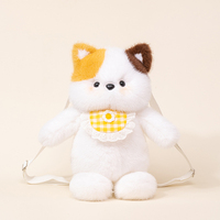 Sac à dos en peluche pour enfants, motif lapin, pour anniversaire, anti-stress, matière douce, logo personnalisé, unisexe, vente en gros