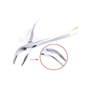 Pinzas dentales serradas para extracción con mango dorado para dientes superiores anteriores de amrid surgical - Product Image 2