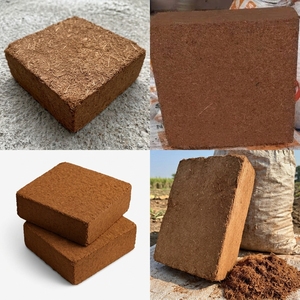 Wholesale Grow Medium Brick Soil Compress Coconut Peat Cocoa Grow Coco <b>Coir</b> Washed and Unwashed 5kg / 650g <b>Block</b> - Product Image 3