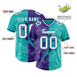 เสื้อฟุตบอลอเมริกันแบบซับลิเมชั่นสั่งทำได้ ดีไซน์สวยที่สุด แห้งเร็ว ระบายอากาศได้ดี พร้อมหมายเลข - Product Image 4