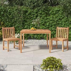 Ensemble de salle à manger de jardin durable en teck massif naturel, collection Standard Gourmet pour patio - Product Image 1
