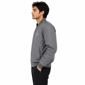 Chaquetas Bomber Ligeras para Hombre con Cierre Frontal y Ribetes Acanalados, Estilo Casual Urbano, Abrigo Cálido Cortavientos, Venta al por Mayor OEM, Proveedor y Fábrica de EE. UU. - Product Image 3