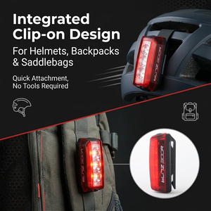 Luces de Bicicleta de 300 Lúmenes, Luz LED de Alta Calidad para Bicicleta, Recargable Tipo-C, Luz Trasera Roja - Product Image 6