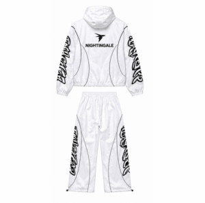 Conjunto Deportivo Personalizado OEM/ODM 2026 para Hombre, Chaqueta Cortavientos Blanca de Invierno, Pantalones Deportivos con Estampado, Sudadera para Hombre - Product Image 5