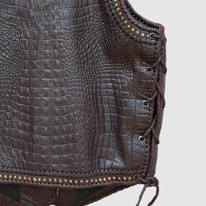 Gilet en cuir pour homme, nouveau style, léger, personnalisé, meilleure vente, respirant, dernier style - Product Image 5