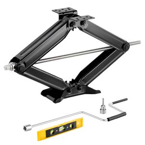 Set di 2 Martinetti a Forbice per Stabilizzazione RV, Capacità 5000 Libbre, 4-23.4, con Manovella, per Parti e Accessori RV - Product Image 1