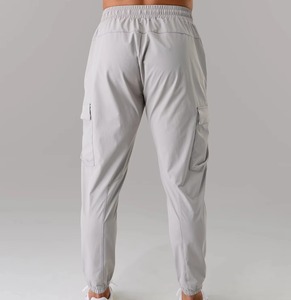 Men's Formal <b>Joggers</b> with Pocket Flare Cargo <b>Stacked</b> Pants Trousers Lightweight Elastic Waist Canvas - Product Image 6