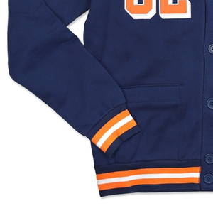 Cardigans à col en V bleu marine à manches longues et boutons pour homme Virginia State Trojans 82 – Tenue décontractée - Product Image 6