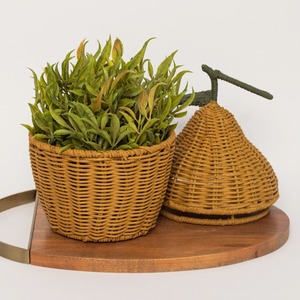 Adorable fruit shape <b>basket</b> hamper for kids high quality <b>rattan</b> <b>storage</b> <b>baskets</b> nursery decor - Product Image 3