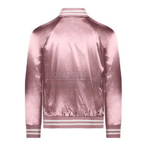 แจ็คเก็ต Letterman ผ้าซาตินกันน้ำ ดีไซน์ล่าสุด สำหรับผู้ชาย ราคาขายส่ง แจ็คเก็ต Letterman ผ้าซาตินสำหรับฤดูหนาวสำหรับผู้ชาย - Product Image 4