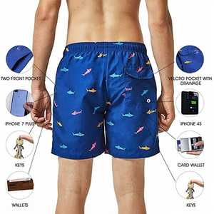Shorts en molleton épais de qualité supérieure pour hommes, en coton premium, vente en gros, logo de marque personnalisé, streetwear, coupe oversize pour hommes - Product Image 5