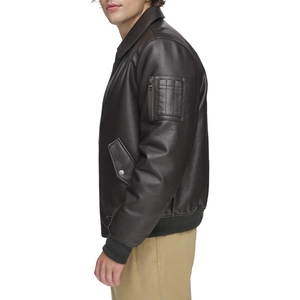 Premium Quality <b>Men's</b> Leather <b>Jackets</b> with Zipper Closure <b>Warm</b> Lining Casual Wear Fashion Zipper Style Leather <b>Jackets</b> for <b>Men</b> - Product Image 1