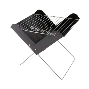 BBQ Grill Top Trending Iron Fire Pit Durable Freestanding Wood/Coal Burning Outdoor Heating for Patio Garden - Product Image 2