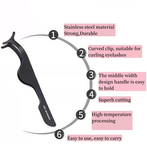 Fiber Tips Grips Grafting Grip Tweezer Fiber Tip Eyelash Extension Tweezers Beauty <b>Makeup</b> Tools by Apto Enterprises - Product Image 6