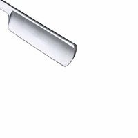 Rasoir à effiler les cheveux Kaamir Instruments Premium, manche en plastique, tête rotative non électrique, lame unique en acier inoxydable