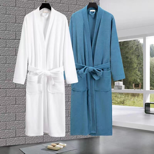 Peignoir de luxe en coton 100% pour hôtel, qualité supérieure, en tissu éponge doux et absorbant, robe de chambre unisexe, article premium - Product Image 6
