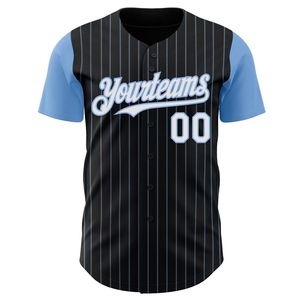 Uniforme de Béisbol Personalizado, Jersey 100% Poliéster, Impresión por Transferencia de Calor, Transpirable, Manga Corta, Cuello Redondo, Unisex, para Adultos - Product Image 6
