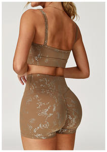 Shorts de Yoga de Cintura Alta para Mujer, Personalizados, para Gimnasio, Fitness, Casuales, Ajustados, Cómodos, Transpirables, de Spandex/Nylon, Elásticos en 4 Direcciones - Product Image 5