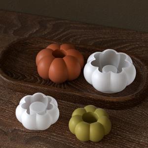 Molde de Silicona para Velas de Yeso con Forma de Calabaza para Halloween, Portavelas de Aromaterapia - Product Image 4