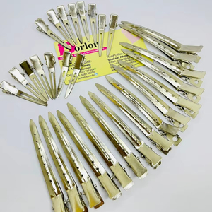 Nuevas Pinzas para Seccionar el Cabello Más Vendidas, Pinzas de Acero Sostenible para Sujetar el Cabello, Pinzas para Extensiones de Cabello con Logotipo Personalizado/ Pasadores para Seccionar el Cabello. - Product Image 1