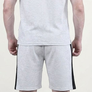 Ensemble décontracté deux pièces pour homme, taille plus, hiver, tissu respirant, style sportif, polo à manches courtes et bas assorti - Product Image 5