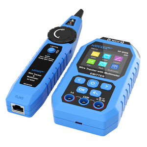 เครื่องตรวจสอบสายเคเบิล NOYAFA NF-B509 2in1 พร้อมมัลติมิเตอร์ดิจิตอล หน้าจอ LCD สี รองรับสาย CAT5/CAT6 วัดความยาวสาย ตรวจสอบตำแหน่งสาย และวัดแรงดันไฟฟ้าได้ - Product Image 5