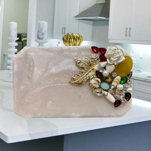 Bolso de Mano de Resina Hecho a Mano de Lujo para Damas, Accesorio de Moda, Decoraciones - Product Image 5