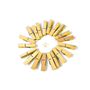 Pinzas de Bambú Ecológicas, Pinzas de Madera Natural para Secar Ropa y Sellar Bolsas en la Cocina y el Hogar - Product Image 4