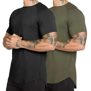 T-shirt de sport ajusté pour homme Raw Pulse Apparel - Manches courtes, 100% coton jersey, respirant et à séchage rapide, design uni - Product Image 2