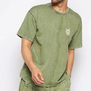 Diseña tu Propio Logotipo, Camisetas para Hombre con Lavado Ácido, 100% Algodón, Corte Holgado, Ropa Casual, Último Diseño en Camisetas con Lavado Ácido para Hombre - Product Image 5