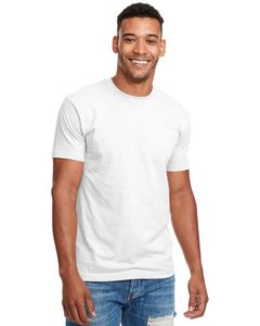 Camiseta CVC de Cuello Redondo Unisex N6210 Azul Marino de Level Apparel, Ligera, Corte Moderno, Impresión de Logotipo Personalizado, 100% Algodón - Product Image 4
