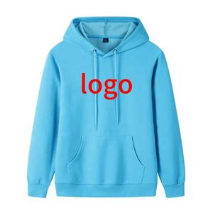 100% Cotton School Spirit <b>Hoodies</b> Customized Embroidered Design Breathable Anti-Shrink Solid Autumn Knitted Plain Dyed - Product Image 6