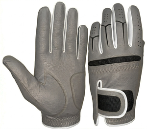 Gants de golf personnalisés avec logo, pour hommes, en cuir Cabretta, antidérapants, pour l'entraînement, gants de sport d'extérieur - Product Image 3