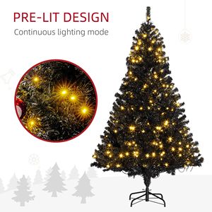 Árbol de Navidad Artificial Preiluminado de 6 Pies (210 cm) con Ramas Realistas y 1000 Luces LED, Decoración Navideña para Interiores - Product Image 5