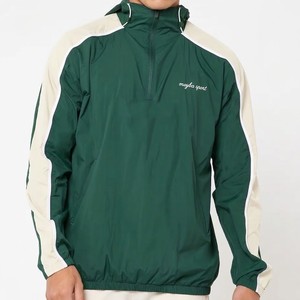 <b>Mens</b> Vintage Pullover Windbreaker <b>Jacket</b> Lightweight Half Zip Outdoor Sportswear Coat Breathable <b>Running</b> Street Fashion - Product Image 1