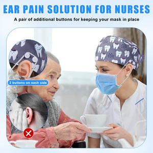 Eco-Friendly Breathable Cotton Surgical Caps Scrub Hats Unisex Quick Dry Custom Logo for Hospitals Pet Hospitals Dentist Nurses - Product Image 6
