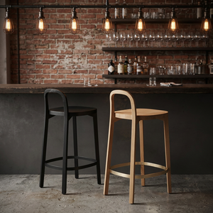 Modern <b>Wooden</b> Bar Chair Counter Seat Footrest For Kitchen Island Cafe Chair For Restaurant Dinning Table Bar Hotels Bar <b>Stool</b> - Product Image 3
