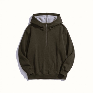 Sweat à capuche zippé pour femme grande taille, coton respirant de haute qualité, vêtements d'hiver décontractés pour femme, logo personnalisé - Product Image 6