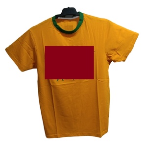 Trendy Hot Sale Half Sleeve Cotton Blended Factory Price Blank Oversize Casual Fast Dry O-Neck <b>Plain</b> dyed Mens Stripe <b>Tshirt</b> - Product Image 1