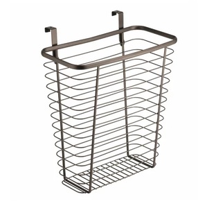 Luxury Design Metal Newspaper Rack Durable Hanging <b>Files</b> Organizer Metal Iron Hanging <b>Magazine</b> Rack Storage Basket for Bathroom - Product Image 1